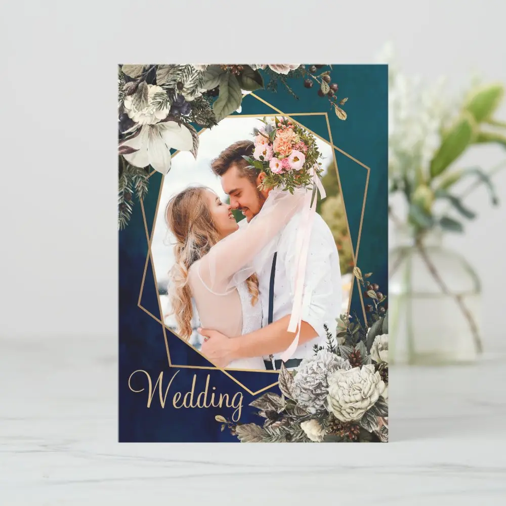 floral_emerald_green_and_gold_photo_wedding_invitation-r8550264148cc485e88bcb3576160d263_tcv44_1000.webp