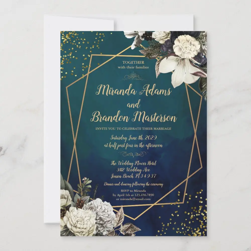 floral_emerald_green_and_gold_photo_wedding_invitation-r8550264148cc485e88bcb3576160d263_tcv4c_1000.webp