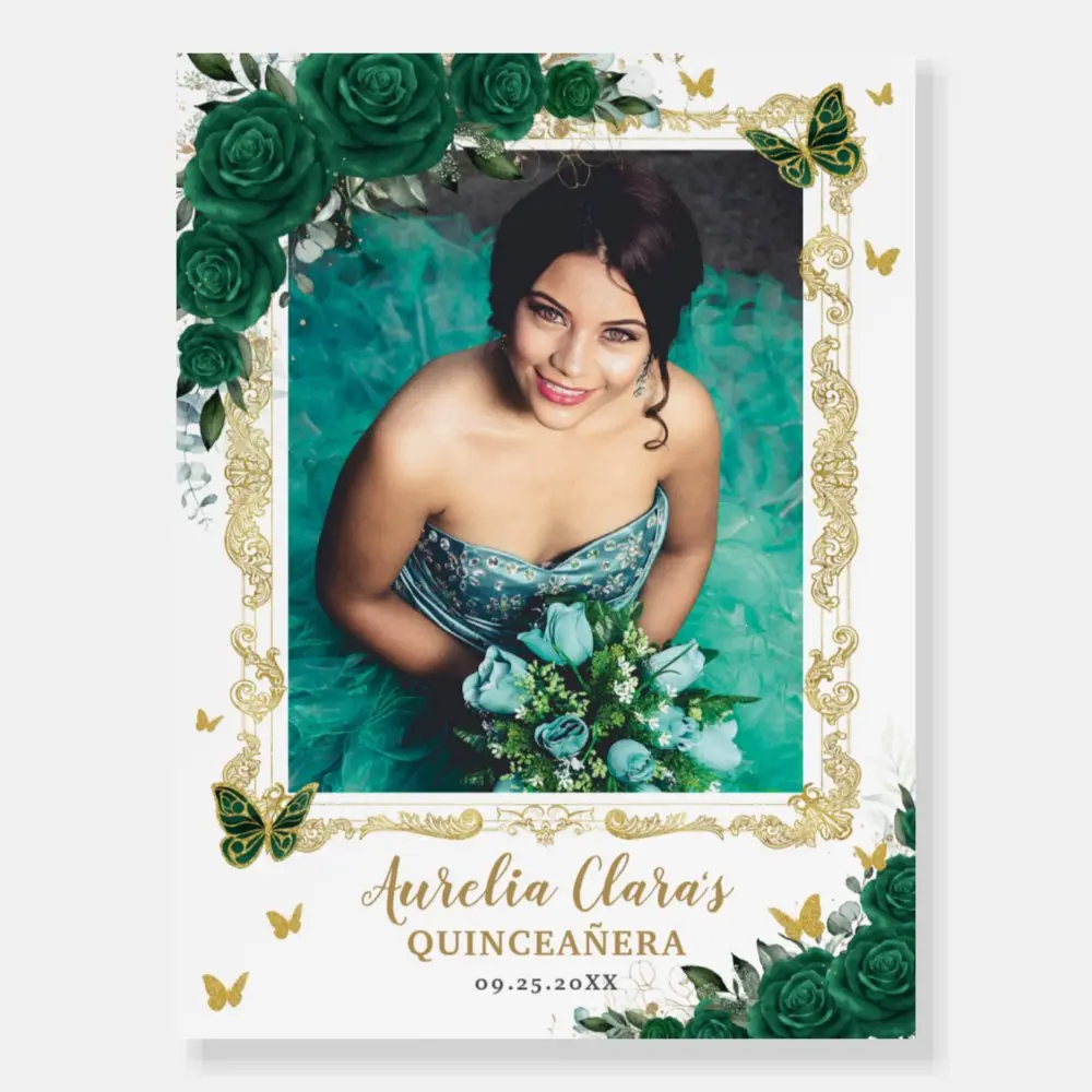 emerald_green_floral_butterflies_quinceanera_photo_foam_board-rd968cfcfccb34034be68f7863f8772a5_uqgre_1000.webp