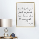 Script Lettering Friendship Quote Art Poster