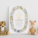 Real Foil | A Wild One Safari Animals Baby Shower Foil Invitation