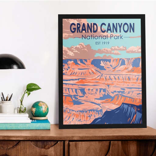 Grand Canyon National Park Arizona Vintage Poster